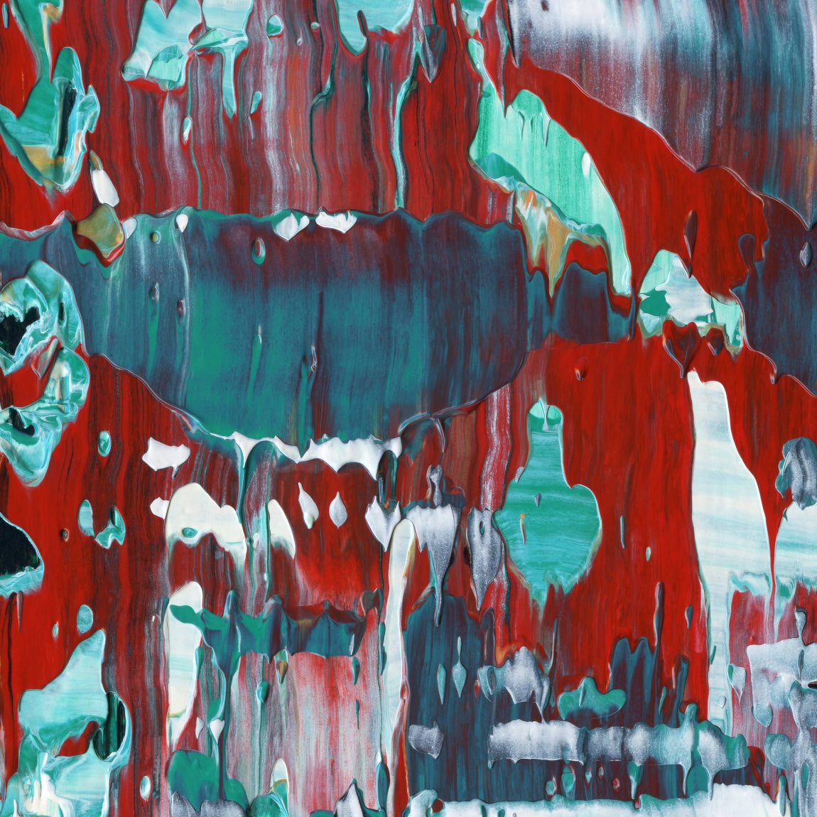 Aberrant Weather B4 is an abstract oil-on-canvas artwork, a fractal of its parent painting Aberrant Weather created by Anna Judd for the Scales Collection.