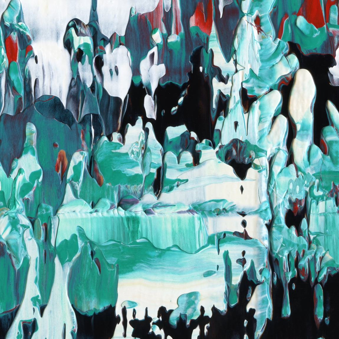 Aberrant Weather C3 is an abstract oil-on-canvas artwork, a fractal of its parent painting Aberrant Weather created by Anna Judd for the Scales Collection.