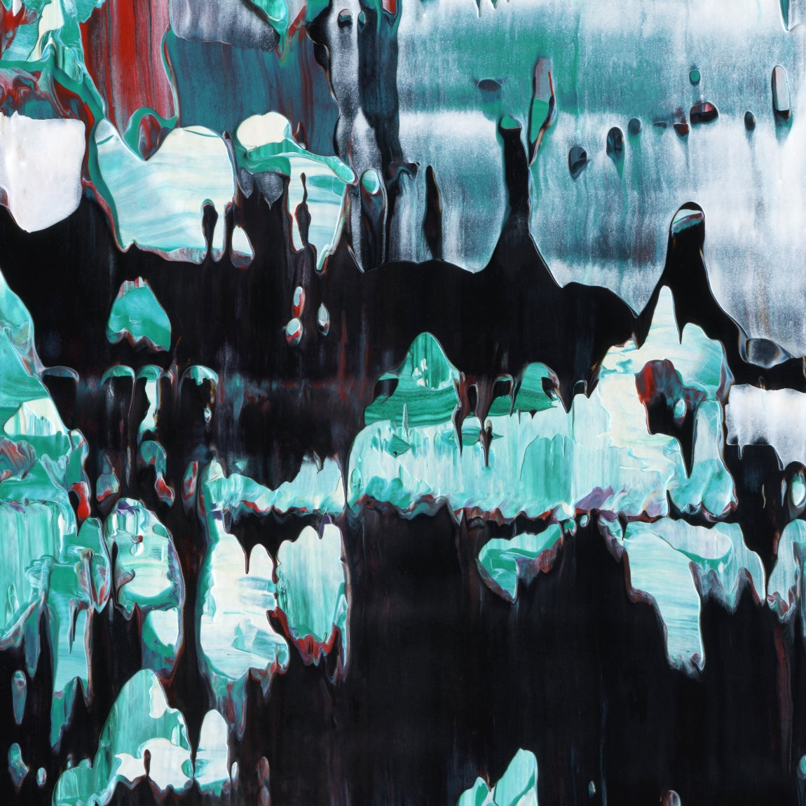 Aberrant Weather C4 is an abstract oil-on-canvas artwork, a fractal of its parent painting Aberrant Weather created by Anna Judd for the Scales Collection.