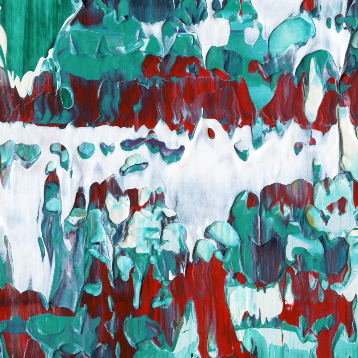 Aberrant Weather E2 is an abstract oil-on-canvas artwork, a fractal of its parent painting Aberrant Weather created by Anna Judd for the Scales Collection.