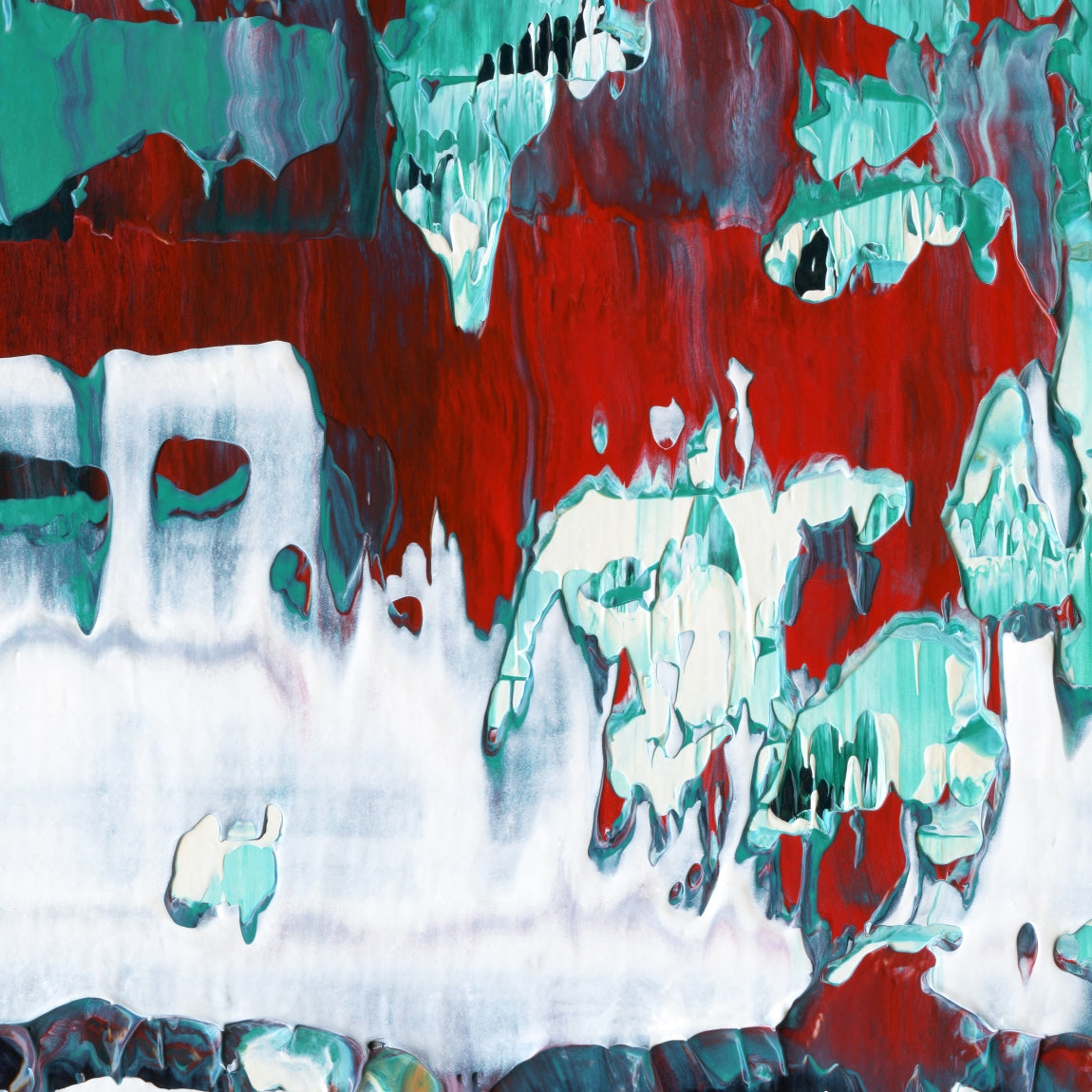 Aberrant Weather F2 is an abstract oil-on-canvas artwork, a fractal of its parent painting Aberrant Weather created by Anna Judd for the Scales Collection.