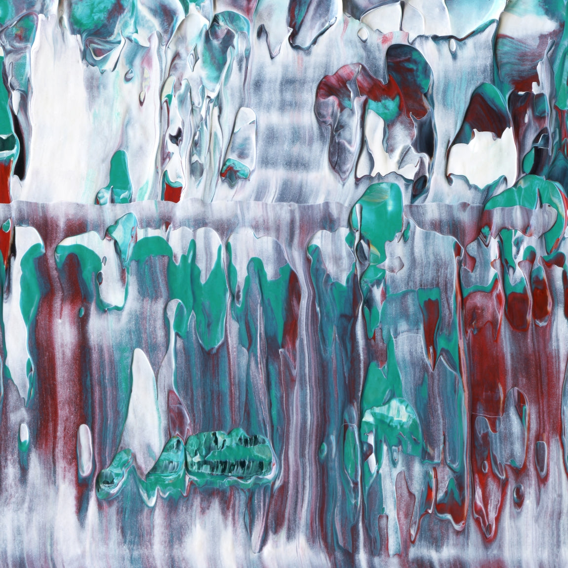 Aberrant Weather G4 is an abstract oil-on-canvas artwork, a fractal of its parent painting Aberrant Weather created by Anna Judd for the Scales Collection.