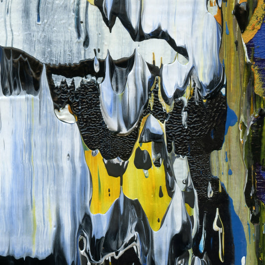 Abyss of Choice B4 is an abstract oil-on-canvas artwork, a fractal of its parent painting Abyss of Choice created by Anna Judd for the Scales Collection.