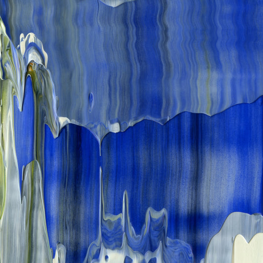 All Donkeys Go to Heaven C1 is an abstract oil-on-canvas artwork, a fractal of its parent painting All Donkeys Go to Heaven created by Anna Judd for the Scales Collection.