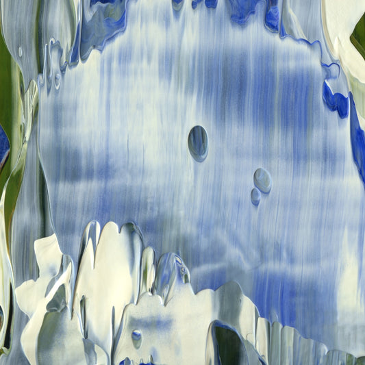 All Donkeys Go to Heaven D1 is an abstract oil-on-canvas artwork, a fractal of its parent painting All Donkeys Go to Heaven created by Anna Judd for the Scales Collection.