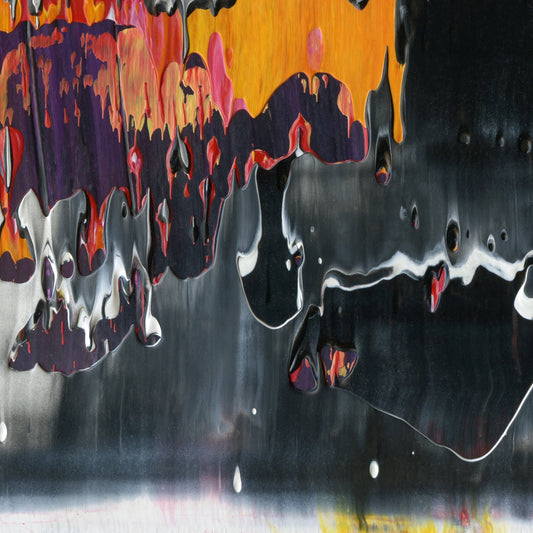 All I Wanted Was A Pepsi F3 is an abstract oil-on-canvas artwork, a fractal of its parent painting All I Wanted Was A Pepsi created by Anna Judd for the Scales Collection.