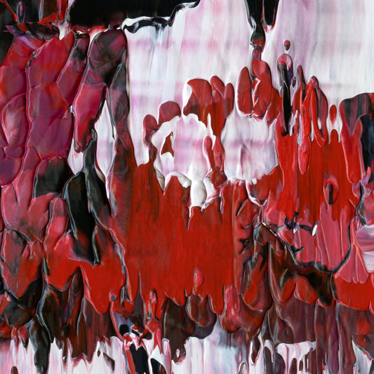 Always A Frayed Knot B3 is an abstract oil-on-canvas artwork, a fractal of its parent painting Always A Frayed Knot created by Anna Judd for the Scales Collection.