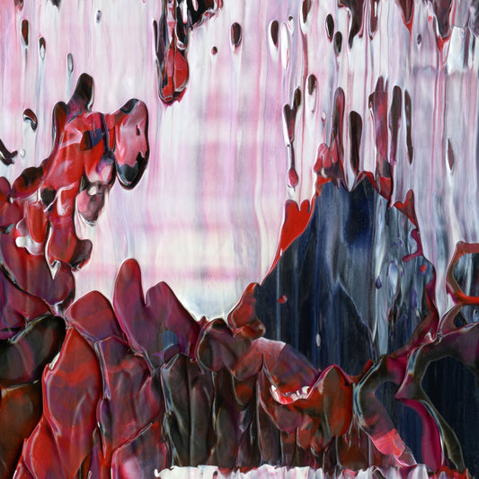 Always A Frayed Knot C3 is an abstract oil-on-canvas artwork, a fractal of its parent painting Always A Frayed Knot created by Anna Judd for the Scales Collection.