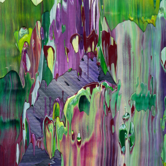 Ambivalent Penchant C4 is an abstract oil-on-canvas artwork, a fractal of its parent painting Ambivalent Penchant created by Anna Judd for the Scales Collection.