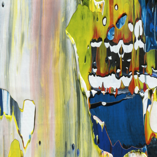 Another Marked Man D1 is an abstract oil-on-canvas artwork, a fractal of its parent painting Another Marked Man created by Anna Judd for the Scales Collection.