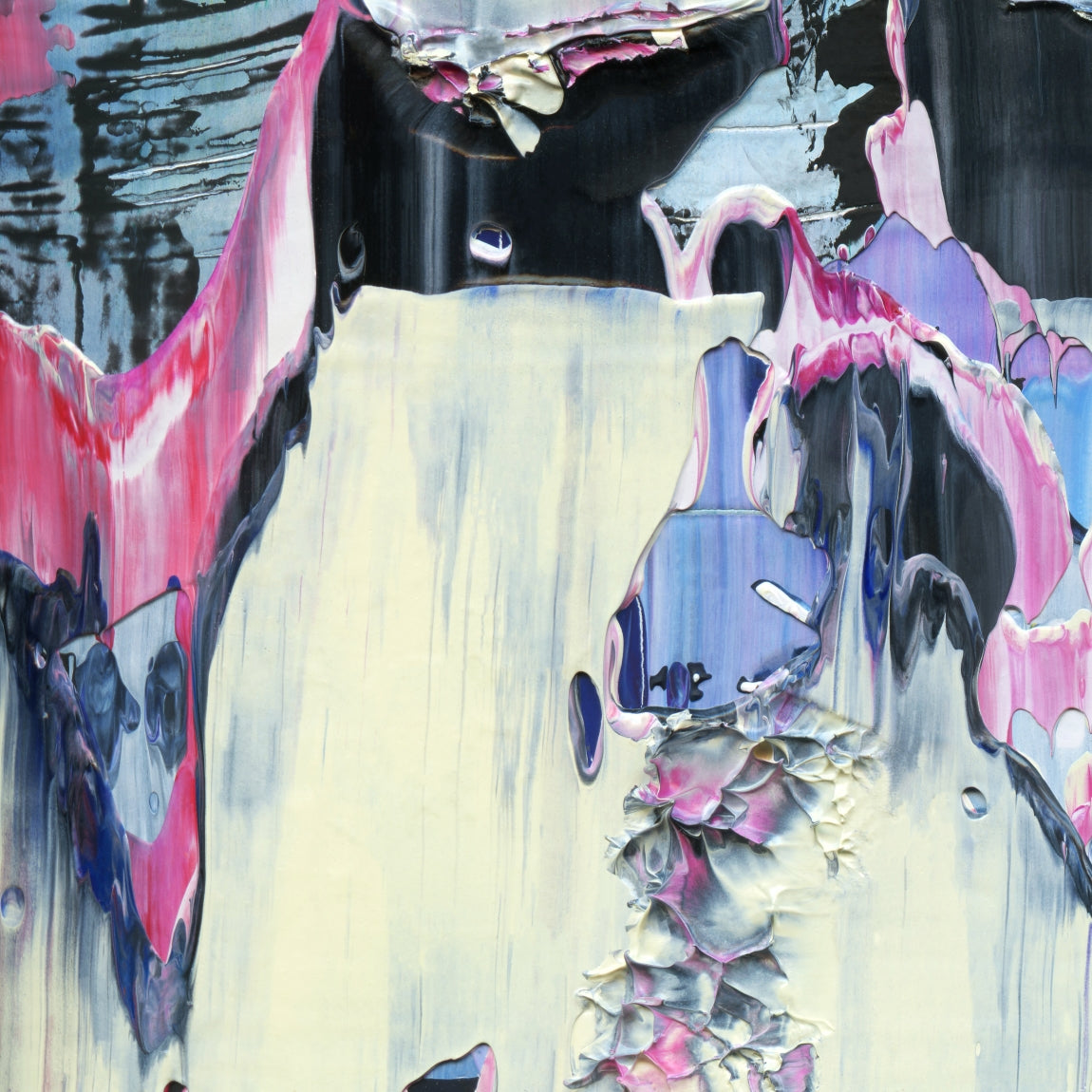 Antimatter of Fact C1 is an abstract oil-on-canvas artwork, a fractal of its parent painting Antimatter of Fact created by Anna Judd for the Scales Collection.