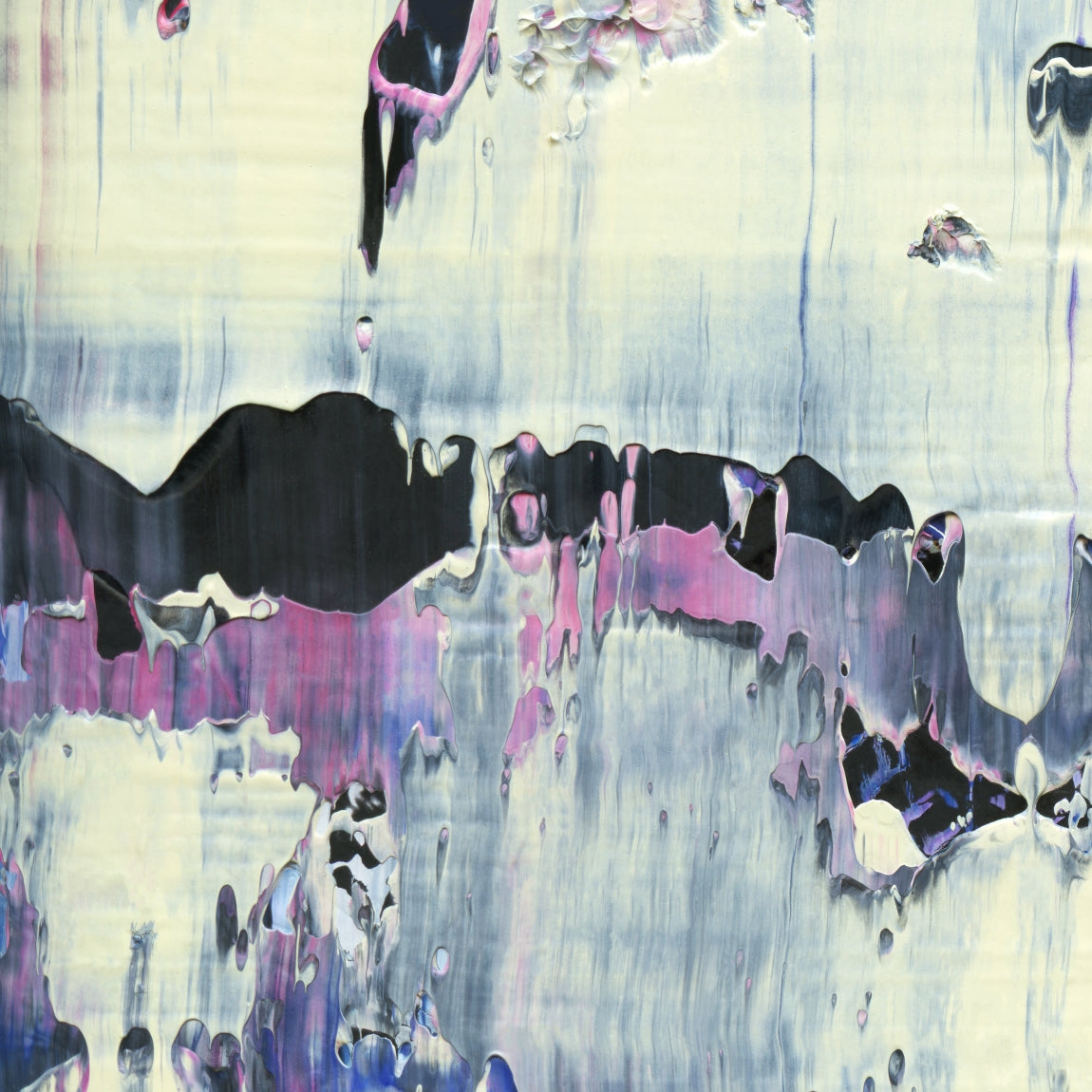 Antimatter of Fact D1 is an abstract oil-on-canvas artwork, a fractal of its parent painting Antimatter of Fact created by Anna Judd for the Scales Collection.