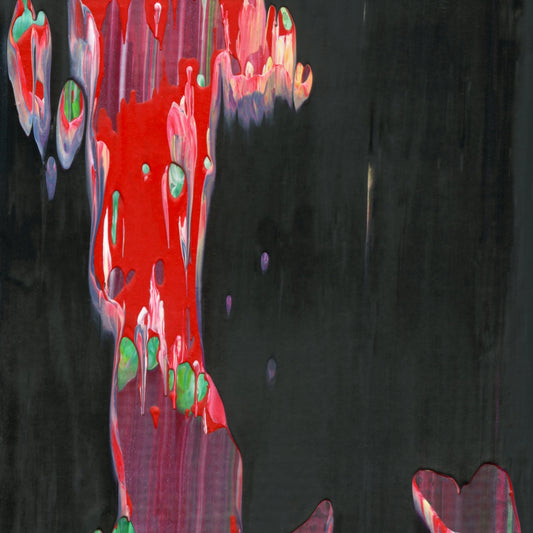 Apples From Paris D4 is an abstract oil-on-canvas artwork, a fractal of its parent painting Apples From Paris created by Anna Judd for the Scales Collection.