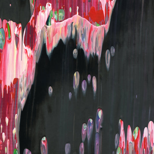 Apples From Paris E3 is an abstract oil-on-canvas artwork, a fractal of its parent painting Apples From Paris created by Anna Judd for the Scales Collection.