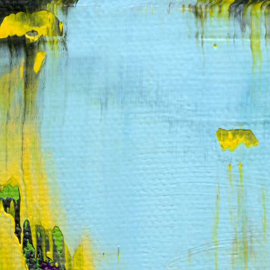 Approaching Aeaea A3 is an abstract oil-on-canvas artwork, a fractal of its parent painting Approaching Aeaea created by Anna Judd for the Scales Collection.