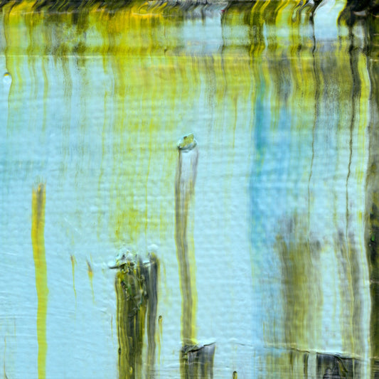 Approaching Aeaea A4 is an abstract oil-on-canvas artwork, a fractal of its parent painting Approaching Aeaea created by Anna Judd for the Scales Collection.