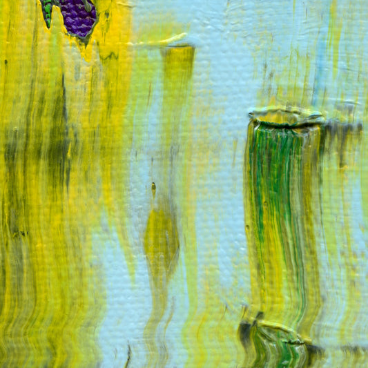 Approaching Aeaea B3 is an abstract oil-on-canvas artwork, a fractal of its parent painting Approaching Aeaea created by Anna Judd for the Scales Collection.