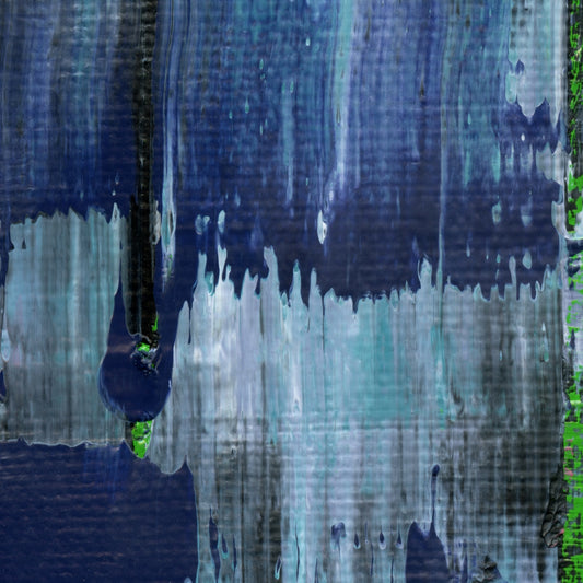 Arctic Spring B4 is an abstract oil-on-canvas artwork, a fractal of its parent painting Arctic Spring created by Anna Judd for the Scales Collection.
