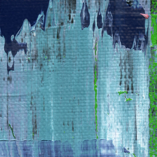 Arctic Spring C4 is an abstract oil-on-canvas artwork, a fractal of its parent painting Arctic Spring created by Anna Judd for the Scales Collection.