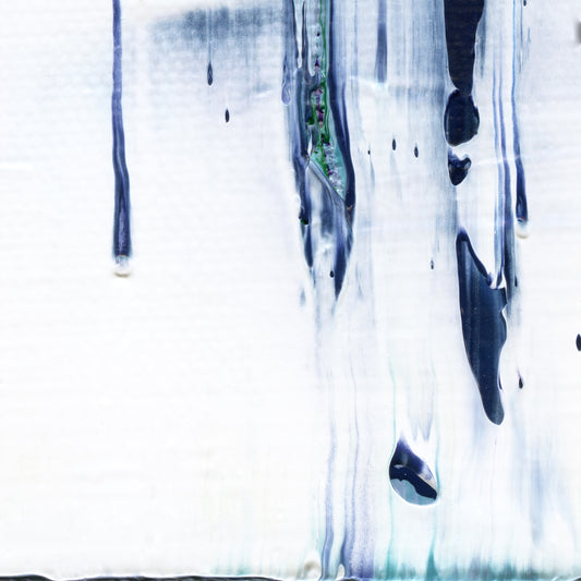 Arctic Spring E2 is an abstract oil-on-canvas artwork, a fractal of its parent painting Arctic Spring created by Anna Judd for the Scales Collection.