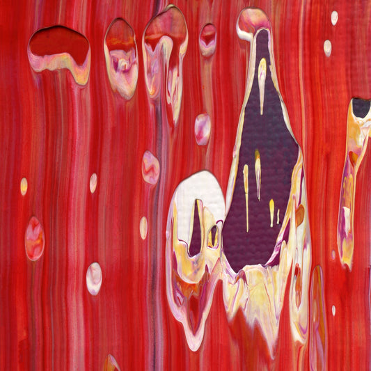 Baking with Sylvia B2 is an abstract oil-on-canvas artwork, a fractal of its parent painting Baking with Sylvia created by Anna Judd for the Scales Collection.