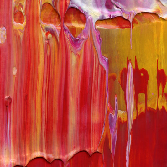 Baking with Sylvia B4 is an abstract oil-on-canvas artwork, a fractal of its parent painting Baking with Sylvia created by Anna Judd for the Scales Collection.