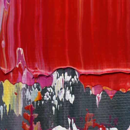 Baking with Sylvia C1 is an abstract oil-on-canvas artwork, a fractal of its parent painting Baking with Sylvia created by Anna Judd for the Scales Collection.