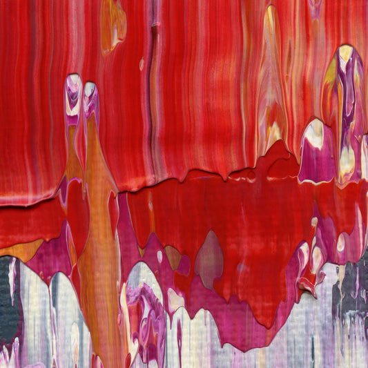 Baking with Sylvia C2 is an abstract oil-on-canvas artwork, a fractal of its parent painting Baking with Sylvia created by Anna Judd for the Scales Collection.