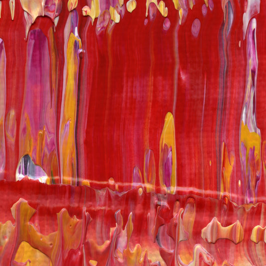 Baking with Sylvia E2 is an abstract oil-on-canvas artwork, a fractal of its parent painting Baking with Sylvia created by Anna Judd for the Scales Collection.