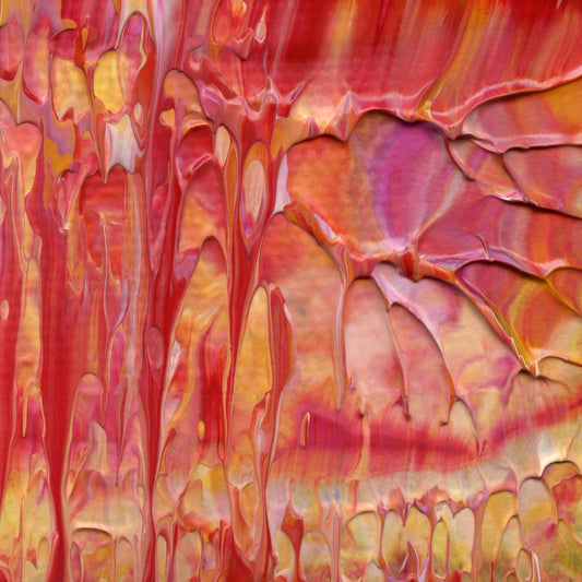 Baking with Sylvia F4 is an abstract oil-on-canvas artwork, a fractal of its parent painting Baking with Sylvia created by Anna Judd for the Scales Collection.