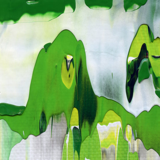 Bare Necessities A2 is an abstract oil-on-canvas artwork, a fractal of its parent painting Bare Necessities created by Anna Judd for the Scales Collection.