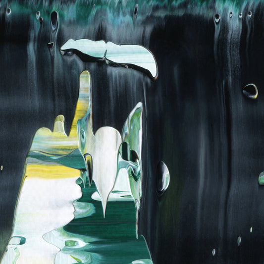Barefoot Catabasis A3 is an abstract oil-on-canvas artwork, a fractal of its parent painting Barefoot Catabasis created by Anna Judd for the Scales Collection.