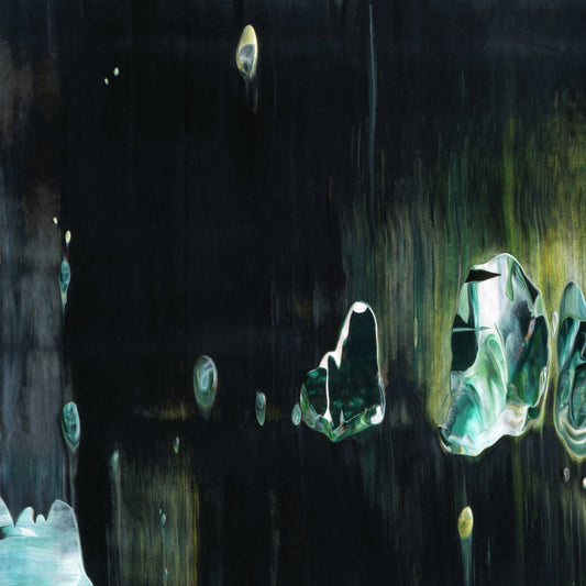 Barefoot Catabasis C1 is an abstract oil-on-canvas artwork, a fractal of its parent painting Barefoot Catabasis created by Anna Judd for the Scales Collection.