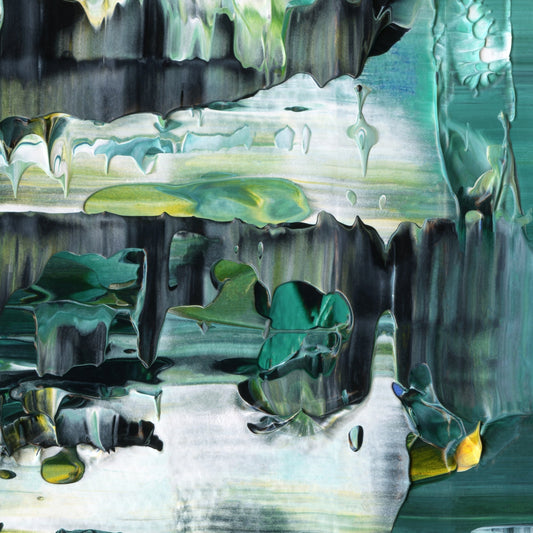 Barefoot Catabasis D5 is an abstract oil-on-canvas artwork, a fractal of its parent painting Barefoot Catabasis created by Anna Judd for the Scales Collection.
