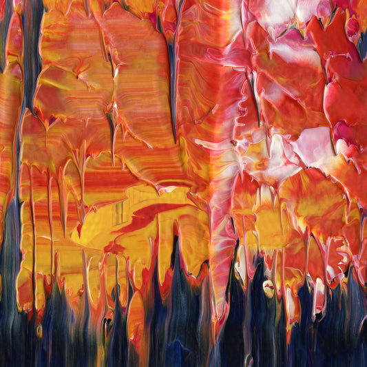 Barren My Soul B2 is an abstract oil-on-canvas artwork, a fractal of its parent painting Barren My Soul created by Anna Judd for the Scales Collection.