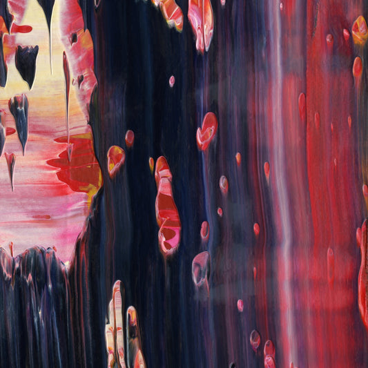 Barren My Soul E4 is an abstract oil-on-canvas artwork, a fractal of its parent painting Barren My Soul created by Anna Judd for the Scales Collection.