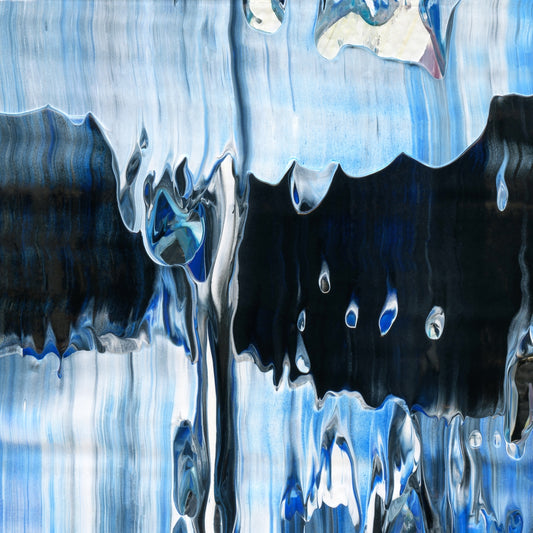 Battle of the Blind Spots A2 is an abstract oil-on-canvas artwork, a fractal of its parent painting Battle of the Blind Spots created by Anna Judd for the Scales Collection.