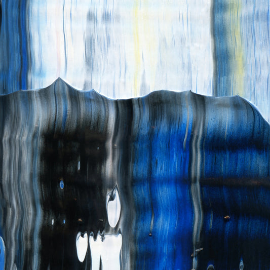 Battle of the Blind Spots D1 is an abstract oil-on-canvas artwork, a fractal of its parent painting Battle of the Blind Spots created by Anna Judd for the Scales Collection.