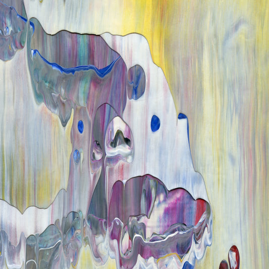 Becoming One With Loss B3 is an abstract oil-on-canvas artwork, a fractal of its parent painting Becoming One With Loss created by Anna Judd for the Scales Collection.