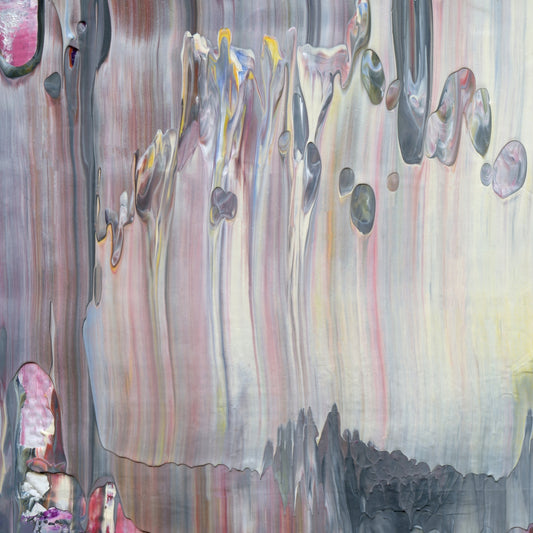Becoming One With Loss E1 is an abstract oil-on-canvas artwork, a fractal of its parent painting Becoming One With Loss created by Anna Judd for the Scales Collection.
