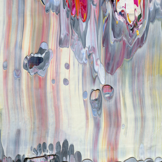 Becoming One With Loss E2 is an abstract oil-on-canvas artwork, a fractal of its parent painting Becoming One With Loss created by Anna Judd for the Scales Collection.