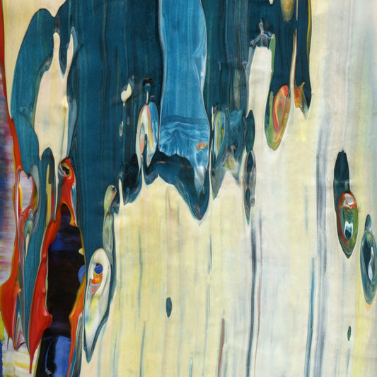 Belief is the Enemy of Knowing C1 is an abstract oil-on-canvas artwork, a fractal of its parent painting Belief is the Enemy of Knowing created by Anna Judd for the Scales Collection.