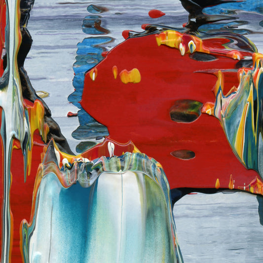 Belief is the Enemy of Knowing C3 is an abstract oil-on-canvas artwork, a fractal of its parent painting Belief is the Enemy of Knowing created by Anna Judd for the Scales Collection.