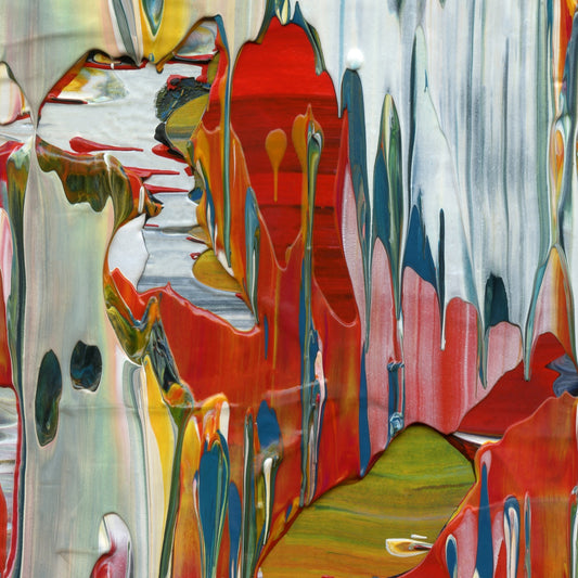 Belief is the Enemy of Knowing D2 is an abstract oil-on-canvas artwork, a fractal of its parent painting Belief is the Enemy of Knowing created by Anna Judd for the Scales Collection.