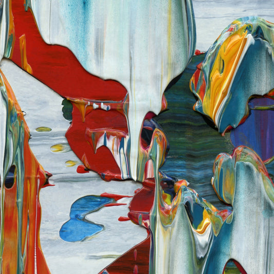 Belief is the Enemy of Knowing D3 is an abstract oil-on-canvas artwork, a fractal of its parent painting Belief is the Enemy of Knowing created by Anna Judd for the Scales Collection.