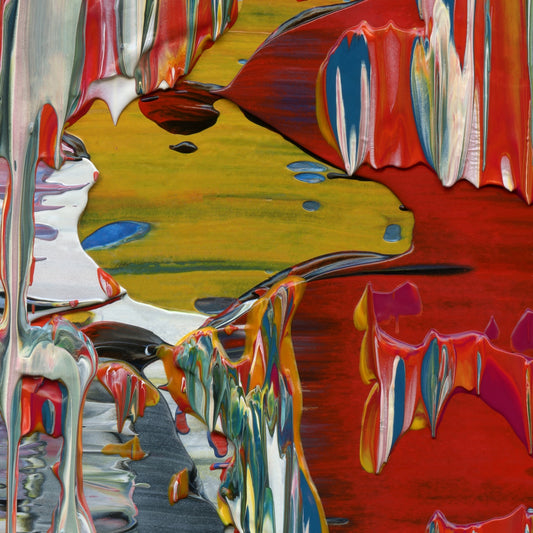 Belief is the Enemy of Knowing E2 is an abstract oil-on-canvas artwork, a fractal of its parent painting Belief is the Enemy of Knowing created by Anna Judd for the Scales Collection.