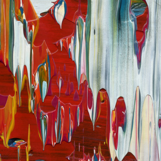 Belief is the Enemy of Knowing E3 is an abstract oil-on-canvas artwork, a fractal of its parent painting Belief is the Enemy of Knowing created by Anna Judd for the Scales Collection.