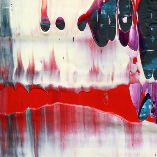 Biden's Melting Cone D1 is an abstract oil-on-canvas artwork, a fractal of its parent painting Biden's Melting Cone created by Anna Judd for the Scales Collection.