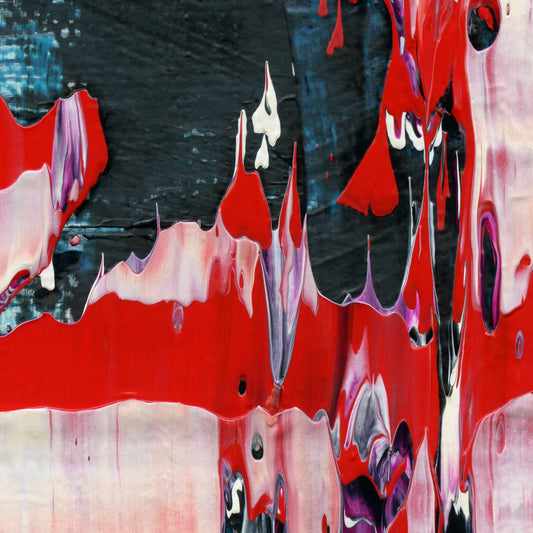 Biden's Melting Cone D3 is an abstract oil-on-canvas artwork, a fractal of its parent painting Biden's Melting Cone created by Anna Judd for the Scales Collection.