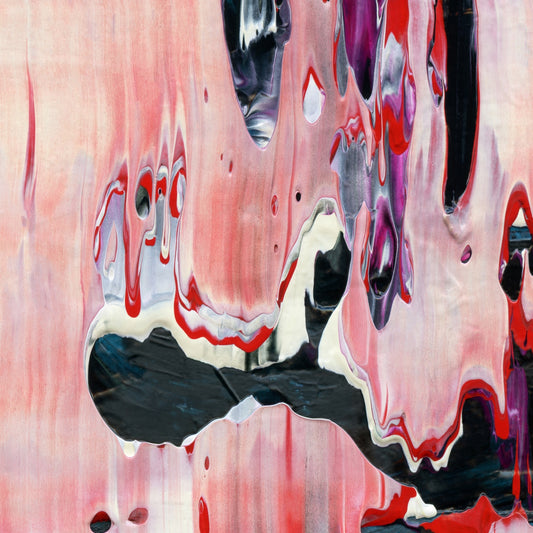 Biden's Melting Cone E3 is an abstract oil-on-canvas artwork, a fractal of its parent painting Biden's Melting Cone created by Anna Judd for the Scales Collection.